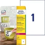 Avery Zweckform L4775REV-20 Wiederabl&ouml;sbare, wetterfeste Etiketten, 210 x 297 mm, 20