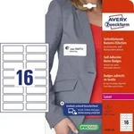 Avery Zweckform L4783-20 Namensetiketten, 88,9 x 31 mm, 120 g/m2, 20 Bogen/320