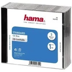 Hama 1er CD-Leerh&uuml;lle Standard, transparent / schwarz, 5 St&uuml;ck