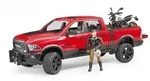 BRUDER&reg; 02502 RAM 2500 Power Wagon mit Scrambler DuCATi Desert Sled und Fahrer