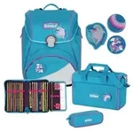 Scout Schulranzenset Alpha Dolphins, 4-teilig