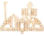 small foot Holzbausteine Natur Gro&szlig;packung