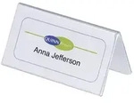 Durable 803119 Tischnamensschild aus Acryl, Einsteckschilder 61?x?210?mm,...