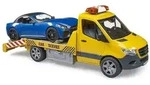 BRUDER&reg; 02675 MB Sprinter Autotransporter mit Light & Sound Modul und Roadster