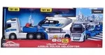 Majorette 213716000 Volvo Truck + Airbus Police Helicopter