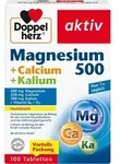 DOPPELHERZ Magnesium 500+Calcium+Kalium Tabletten 100 St. (232 g)