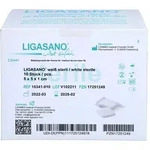LIGASANO wei&szlig; Verband 1x5x5 cm steril 10 St.