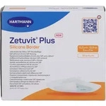 ZETUVIT Plus Silicone Border steril 12,5x12,5 cm 10 St.