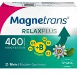 MAGNETRANS Relax+ 400 mg Granulat Sticks Blaubeere 20 St.