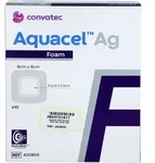 AQUACEL Ag Foam adh&auml;siv 8x8 cm Verband 10 St.