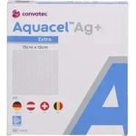 AQUACEL Ag+ Extra 15x15 cm Kompressen 5 St.