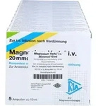 MAGNESIUM VERLA i.v. 20 mmol/10 ml K.z.H.e.Inf.Lsg 50 St.