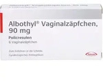 ALBOTHYL Vaginalz&auml;pfchen 90 mg 6 St.