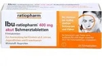 IBU-RATIOPHARM 400 mg akut Schmerztbl.Filmtabl. 20 St.