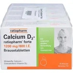 CALCIUM D3-ratiopharm forte Brausetabletten 100 St.