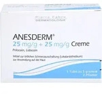ANESDERM 25 mg/g + 25 mg/g Creme + 2 Pflaster 5 g