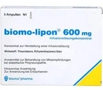 PZN-DE 06897617, biomo pharma BIOMO-lipon 600 mg Ampullen 5 St., Grundpreis: &euro;