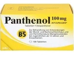 PZN-DE 06150835, MIBE PANTHENOL 100 mg Jenapharm Tabletten 100 St., Grundpreis: