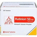 PZN-DE 00892659, biomo pharma RUTINION Tabletten 250 St., Grundpreis: &euro; 0,12 /