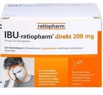 IBU-RATIOPHARM direkt 200 mg Pulv. z. Einnehmen 20 St.