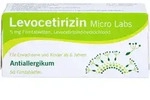 PZN-DE 16821012, LEVOCETIRIZIN Micro Labs 5 mg Filmtabletten 50 St., Grundpreis: