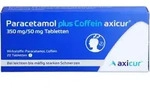 PARACETAMOL plus Coffein axicur 350 mg/50 mg Tabl. 20 St.