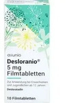PZN-DE 17627192, axunio Pharma DESLORANIO 5 mg Filmtabletten 10 St., Grundpreis: