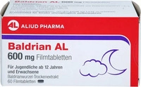 PZN-DE 19645917, ALIUD Pharma BALDRIAN AL 600 mg Filmtabletten 60 St., Grundpreis: