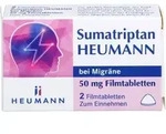 PZN-DE 17505885, HEUMANN PHARMA SUMATRIPTAN HEUMANN bei Migr&auml;ne 50 mg Filmtabl. 2