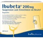 IBUBETA 200 mg Suspension zum Einnehmen im Beutel 20 St.