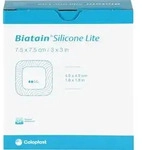 BIATAIN Silicone Lite Schaumverband 7,5x7,5 cm 10 St.