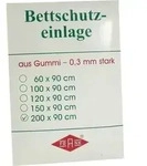 BETTEINLAGE Gummiplatte 0,3 mm 90x200 cm wei&szlig; 1 St.