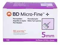 BD MICRO-FINE+ 5 Pen-Nadeln 0,25x5 mm 31 G 100 St.