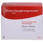 SAUGKOMPRESSEN steril 10x20 cm Draco 25 St.