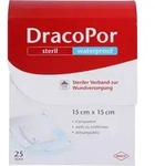 DRACOPOR waterproof Wundverband 15x15 cm steril 25 St.