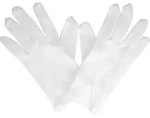 HANDSCHUHE Zwirn BW Gr.14 wei&szlig; 2 St.
