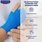 HANSAPLAST Fixierbinde selbsthaft.6 cmx4 m blau 1 St.
