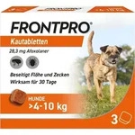 FRONTPRO 28 mg Kautabletten f.Hunde >4-10 kg 3 St.