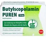 BUTYLSCOPOLAMIN PUREN 10 mg &uuml;berzogene Tab. 20 St.