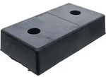BGS 7035 Laderampen Schutz Anfahrpuffer aus Gummi f&uuml;r LKW 450 x 250 x 100mm