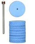 PROXXON 28294 Silikonpolierer, Form Rad 22 mm, 10 St&uuml;ck + 1 Tr&auml;ger