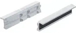 BGS 9284 Satz Schraubstock Schutzbacken aus Aluminium V + H Profil Breite 125mm 2
