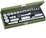 PROXXON 23110 Steckschl&uuml;sselsatz Knarrenkasten Antrieb 10mm (3/8") 24teilig