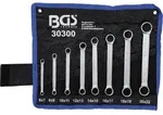BGS 30300 Satz Doppelringschl&uuml;ssel extra flach SW 6 - 22mm metrisch 8 teilig kalt