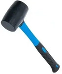 BGS 1960 Gummihammer Fiberglasstiel schwarzer Kopf &Oslash;50mm Kopfgewicht 250g