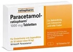 PARACETAMOL-ratiopharm 1.000 mg Tabletten 10 St