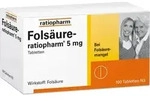 FOLS&Auml;URE-RATIOPHARM 5 mg Tabletten 100 St
