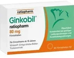 Ginkobil ratiopharm 80mg mit Ginkgo biloba 60 St