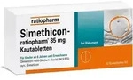 SIMETHICON-ratiopharm 85 mg Kautabletten 50 St