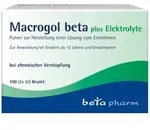 MACROGOL beta plus Elektrolyte Plv.z.H.e.L.z.Einn. 100 St